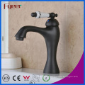 Fyeer High Quality Bathroom Black Basin Faucet with Ceramic Handle